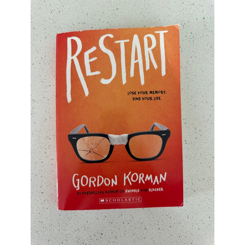 Restart by Gordon Korman Scholastic Paperback Middle Grade Fiction Novel